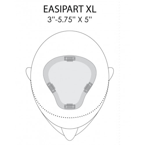 easiPart XL Human Hair 8" by Jon Renau